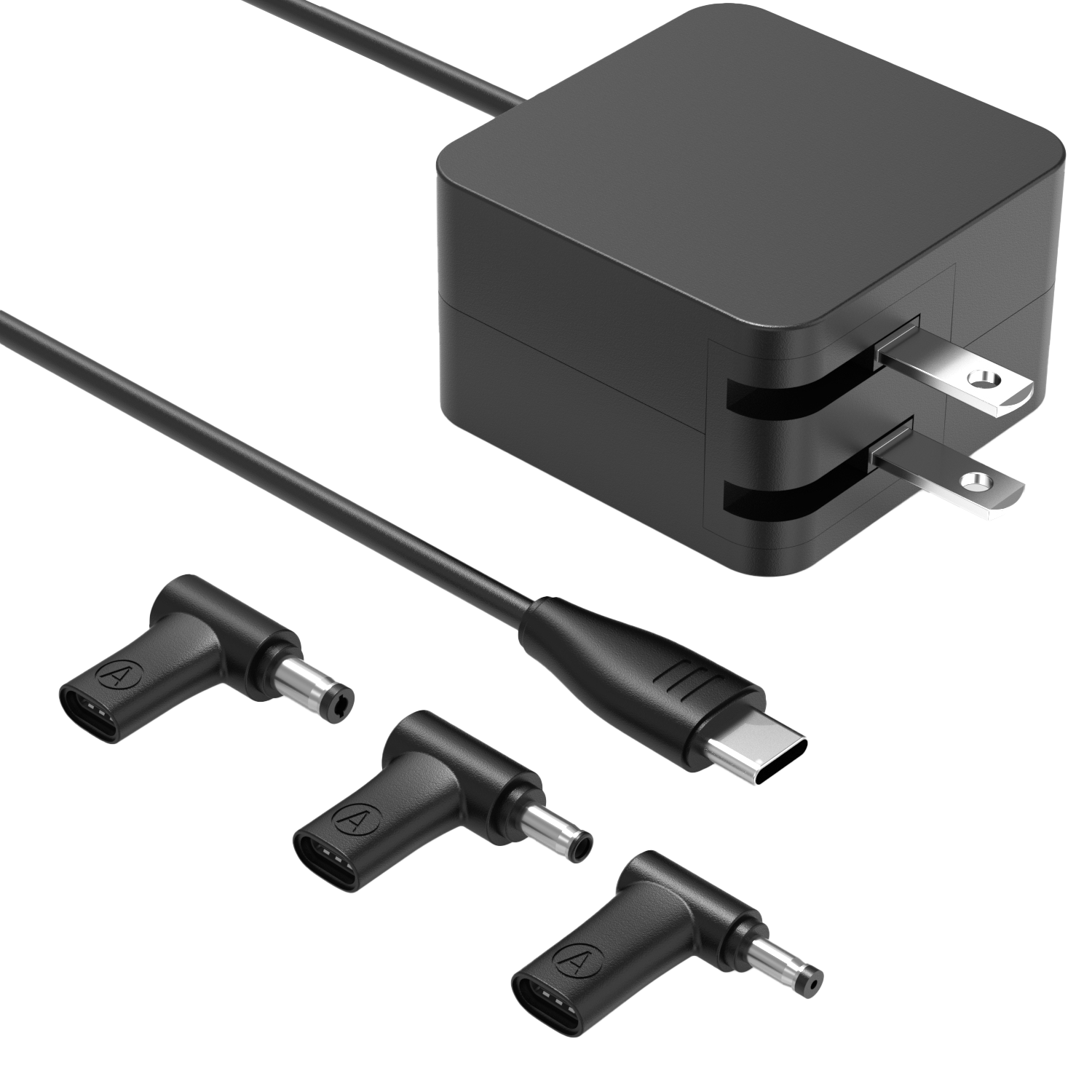【US Plug】65W Fast Charging GaN Charger with 3 Switchable Connectors