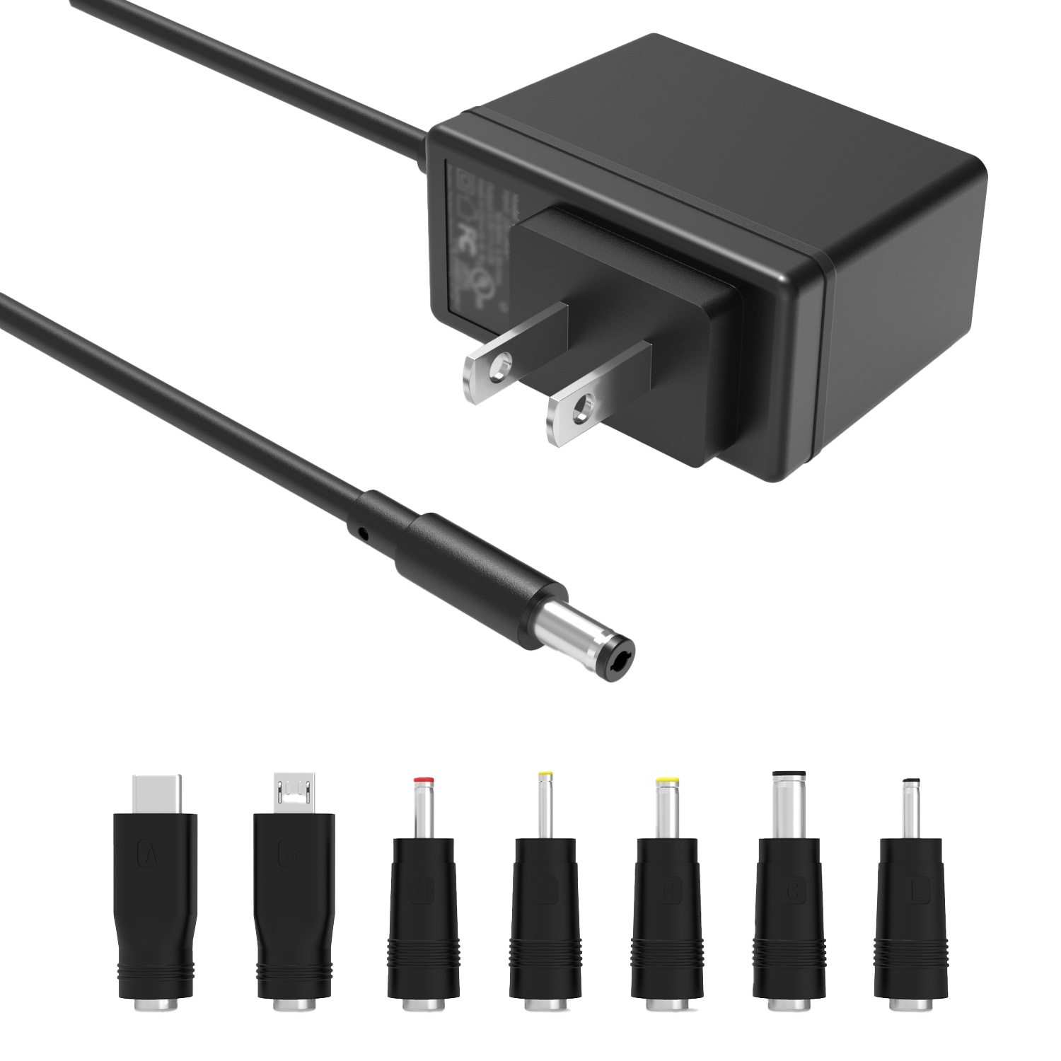 【US Plug】10W Charger with 7 Switchable Connectors