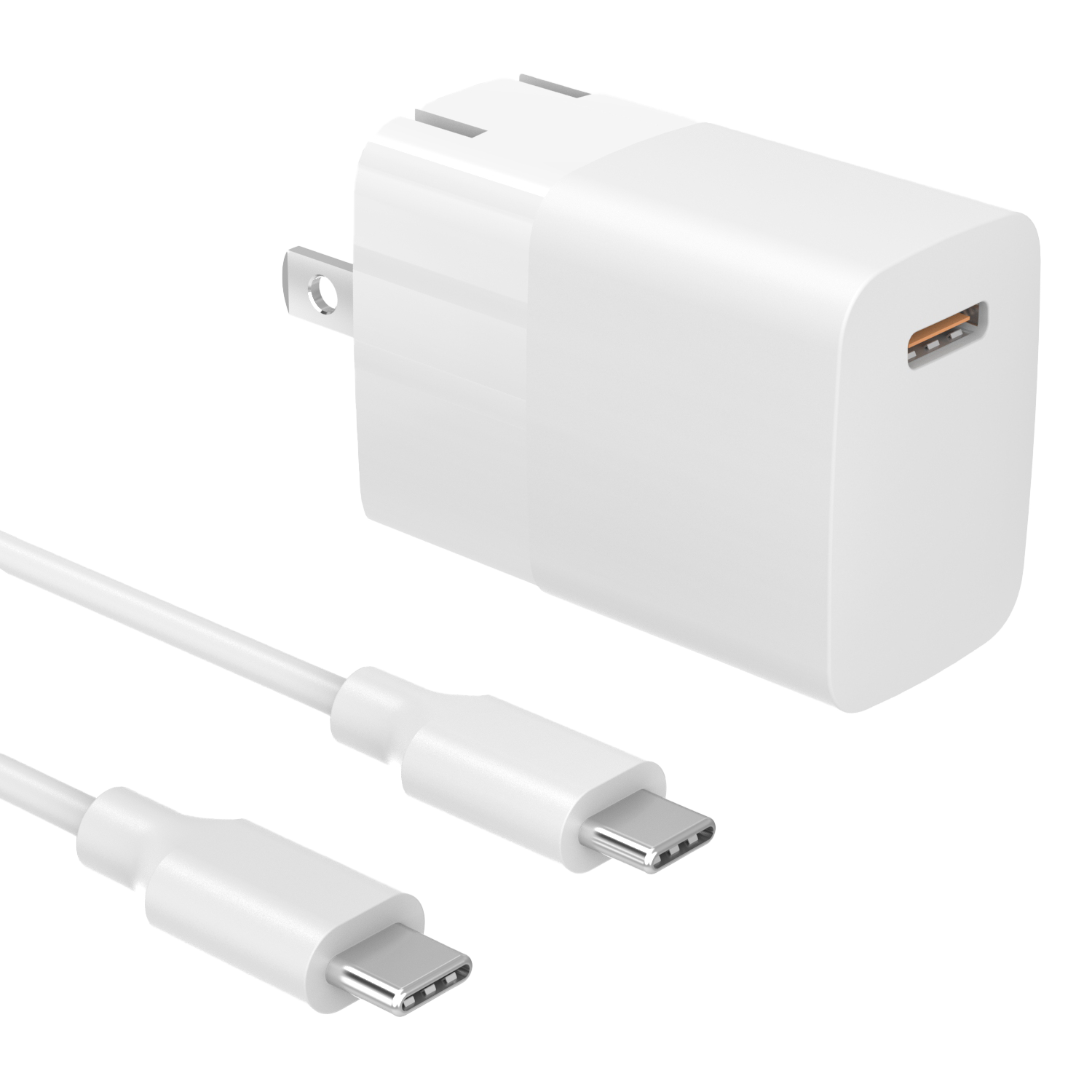 【US Plug】18W USB-C PD Fast Charging Charger