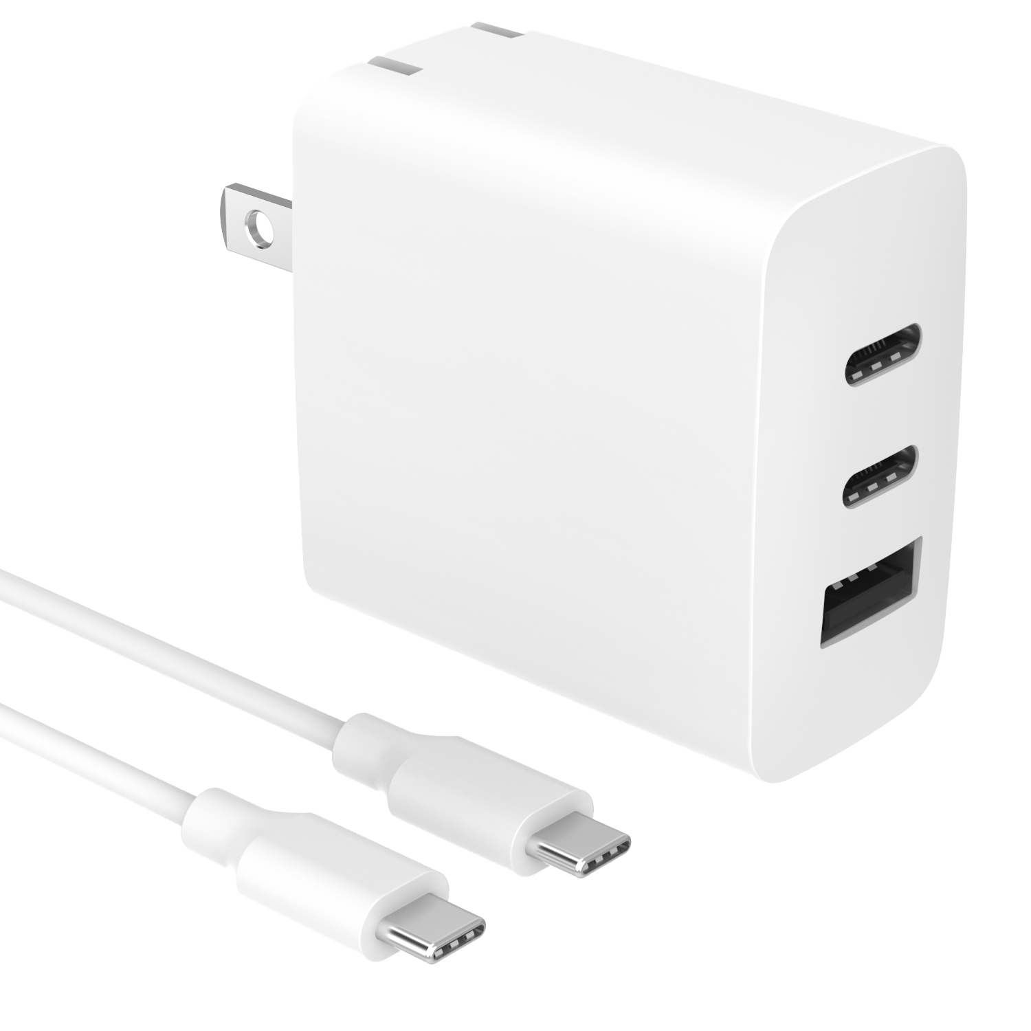 【US Plug】65W Multi-Port USB-C & USB-A Charger