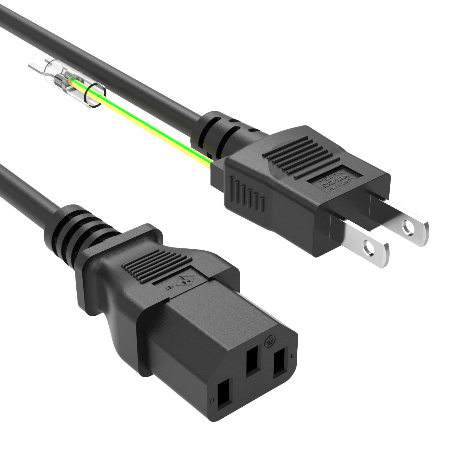 【JP Plug】IEC320 C13  AC Power Cord Cable 3.9ft