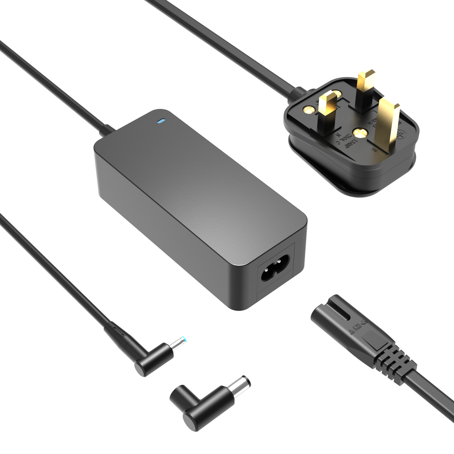 【UK Plug】180W Laptop Charger with 2 Switchable Connectors