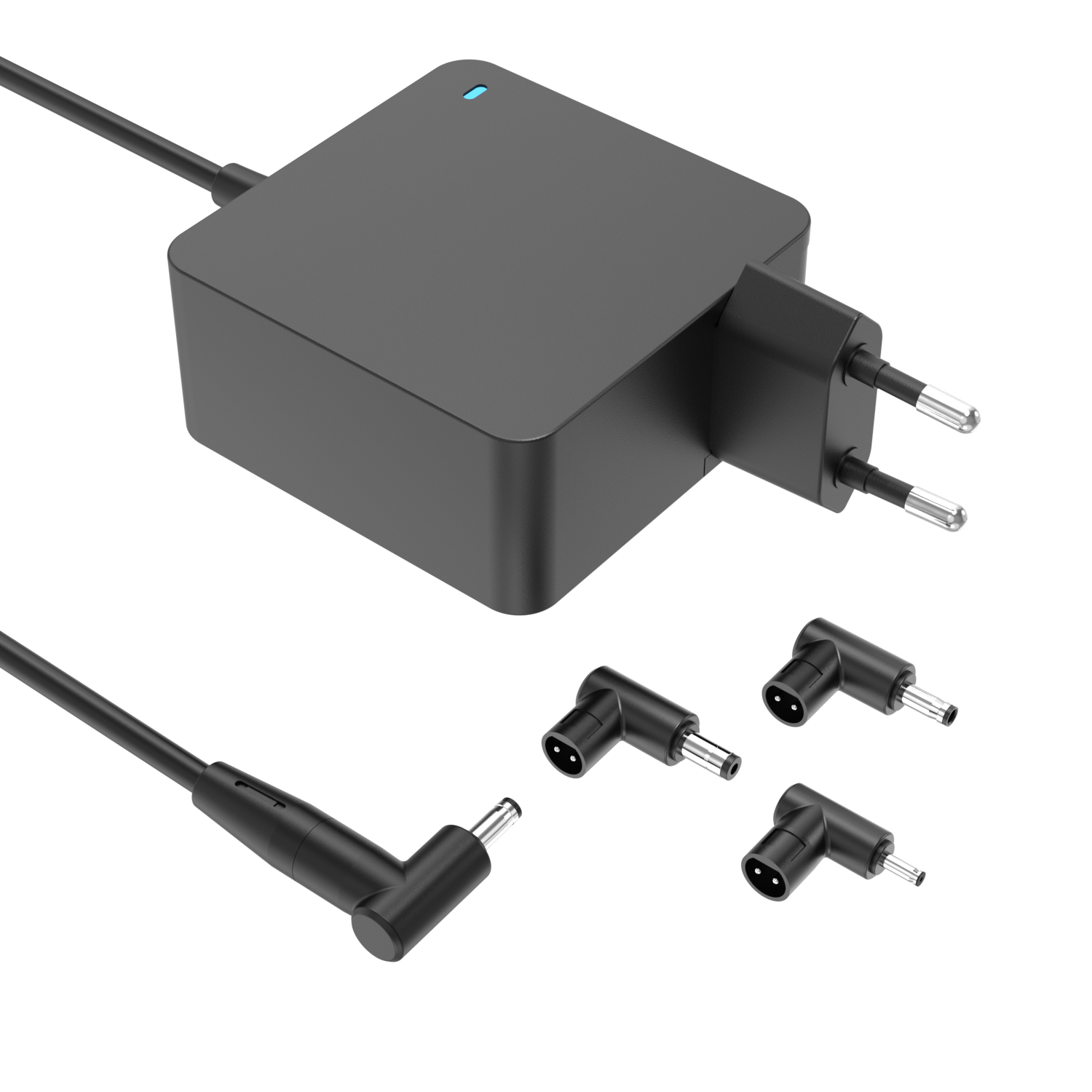 【EU Plug】65W Laptop Charger with 4 Switchable Connectors